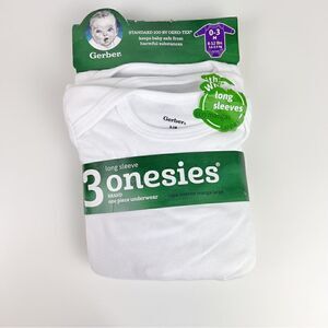 3 pack long sleeve organic cotton onesies